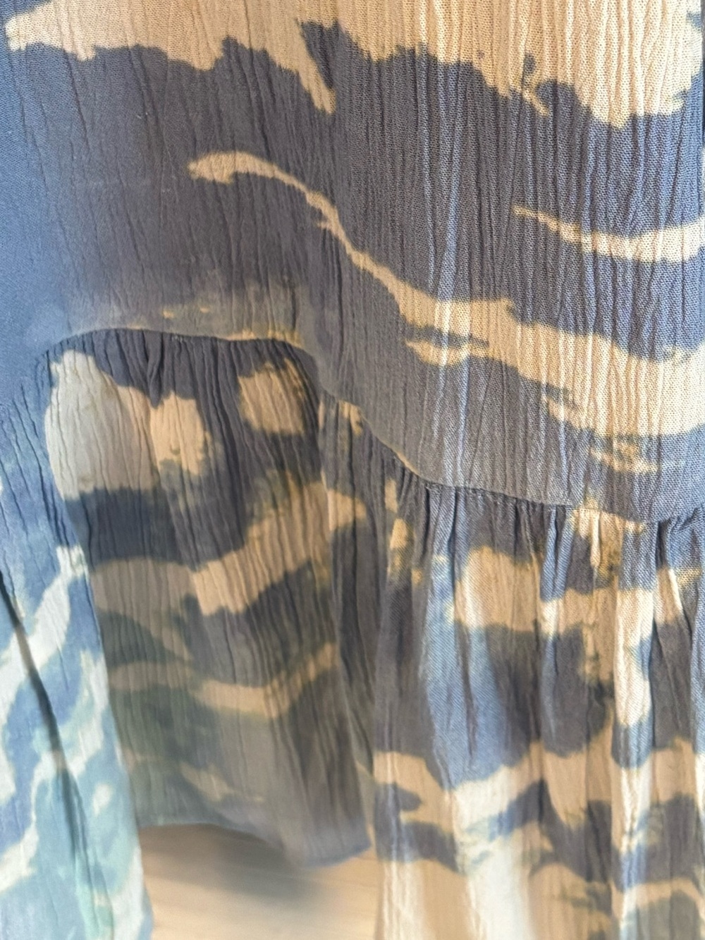 Knox Rose Blue and White Dress—size L - Picture 7 of 9